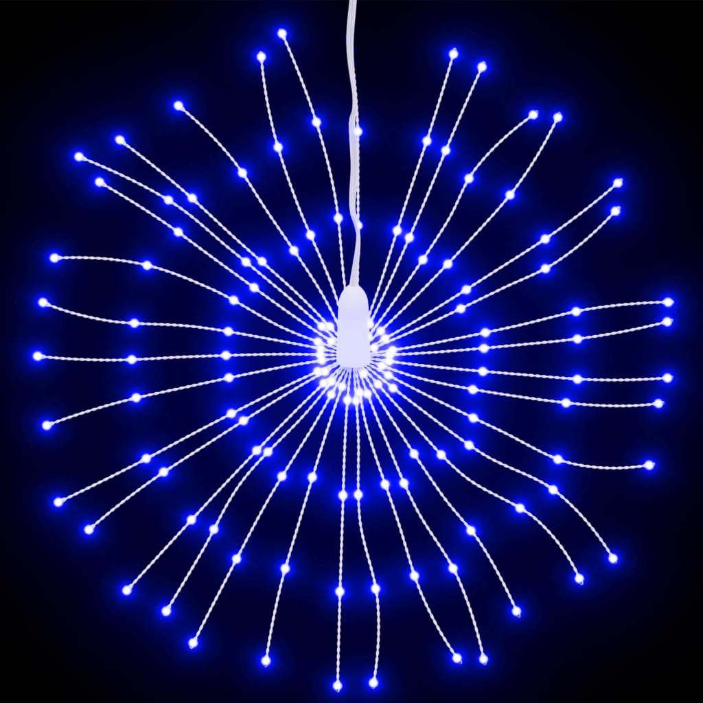 vidaXL Weihnachtsbeleuchtungen Feuerwerk 4 Stk. 140 LEDs Blau 17cm