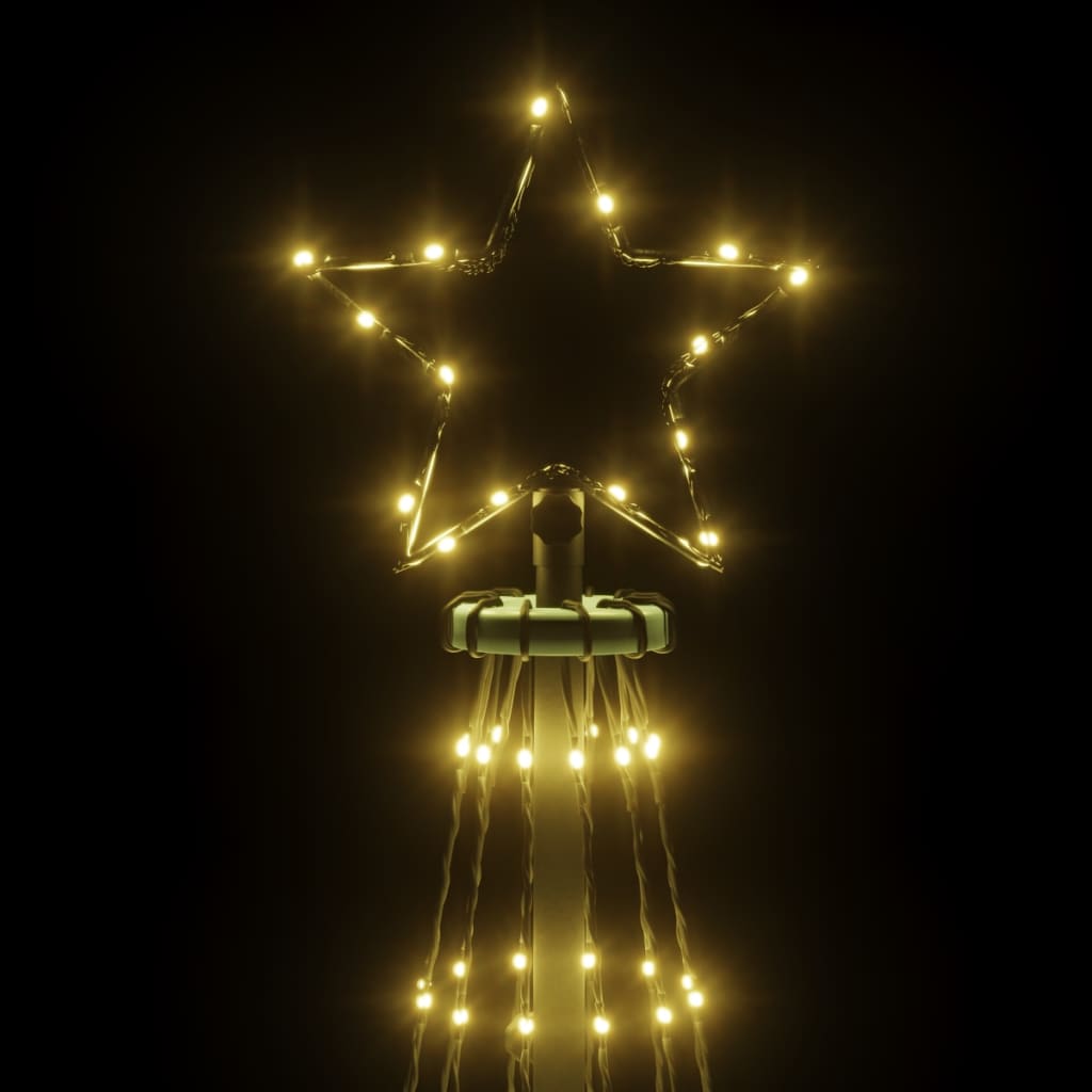 vidaXL Weihnachtsbaum mit Erdnägeln Warmweiß 732 LEDs 500 cm