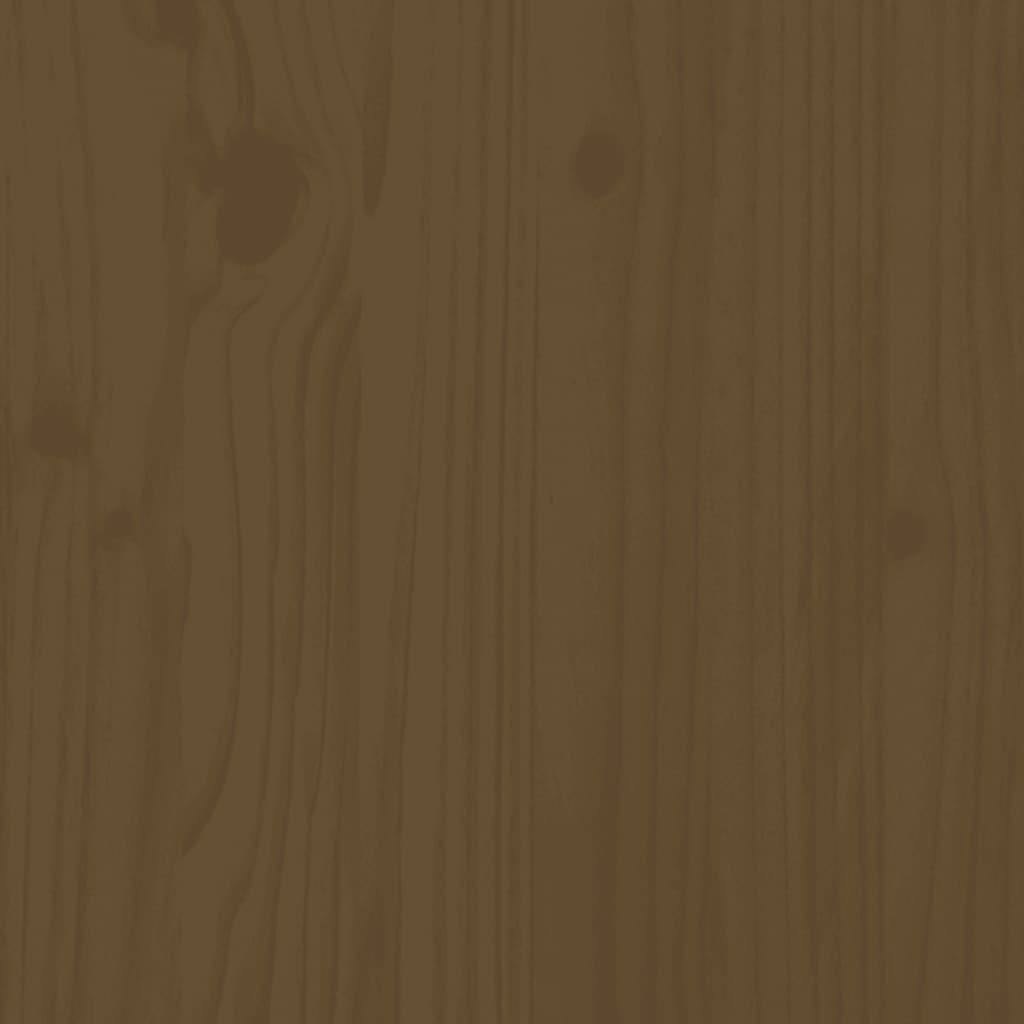 vidaXL Wand-Pflanzkübel mit 3 Fächern 60x18,5x110 cm Honigbraun Holz