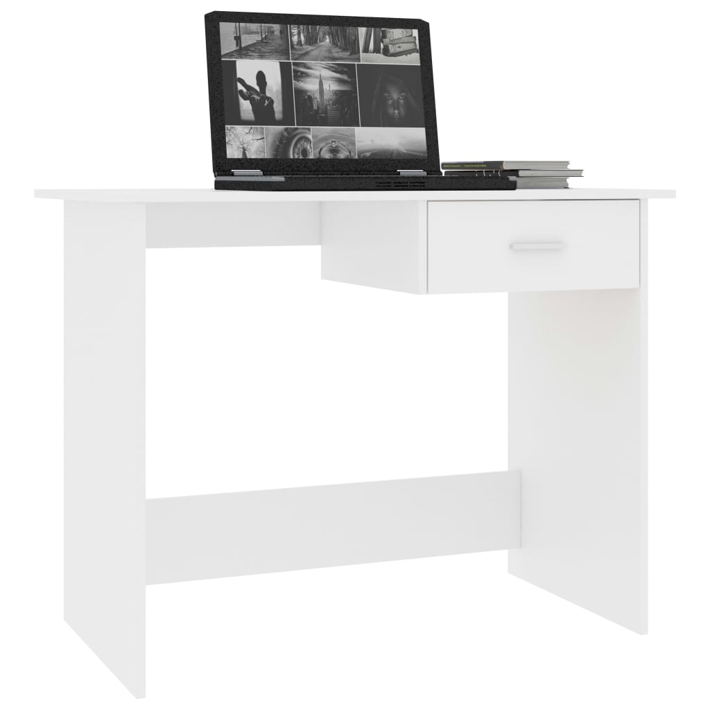 vidaXL Schreibtisch Weiß 100x50x76 cm Holzwerkstoff