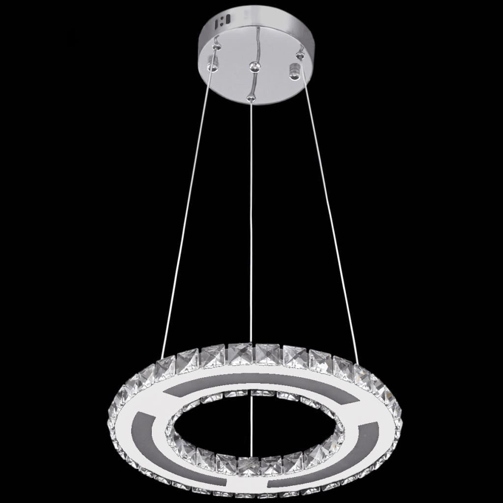 LED Kristall Pendelleuchte Deckenleuchte ringförmig 13 W