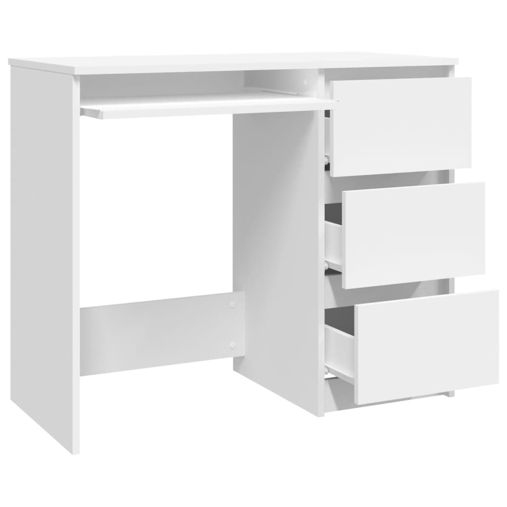 vidaXL Schreibtisch Weiß 90x45x76 cm Holzwerkstoff
