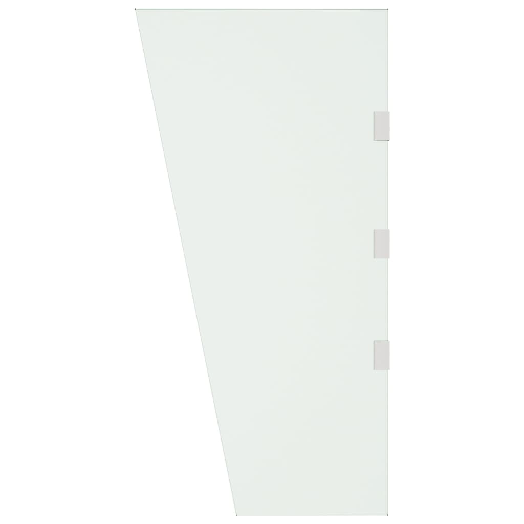 vidaXL Seitenwand für Vordach Transparent 50x100 cm Hartglas