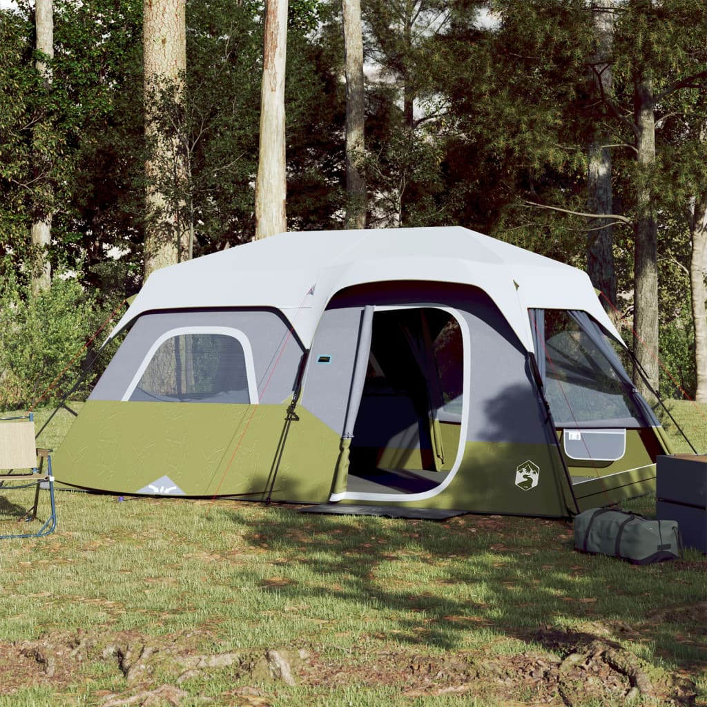 vidaXL Campingzelt mit LED 9 Personen Blau