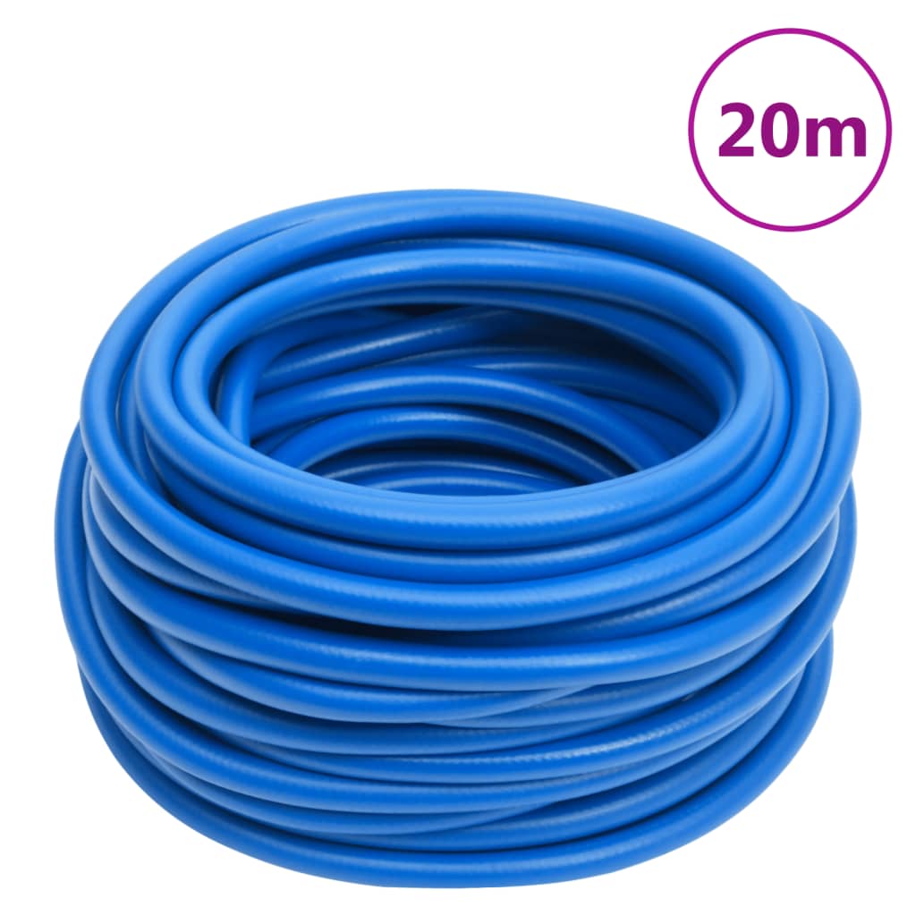 vidaXL Luftschlauch Blau 0,6" 20 m PVC