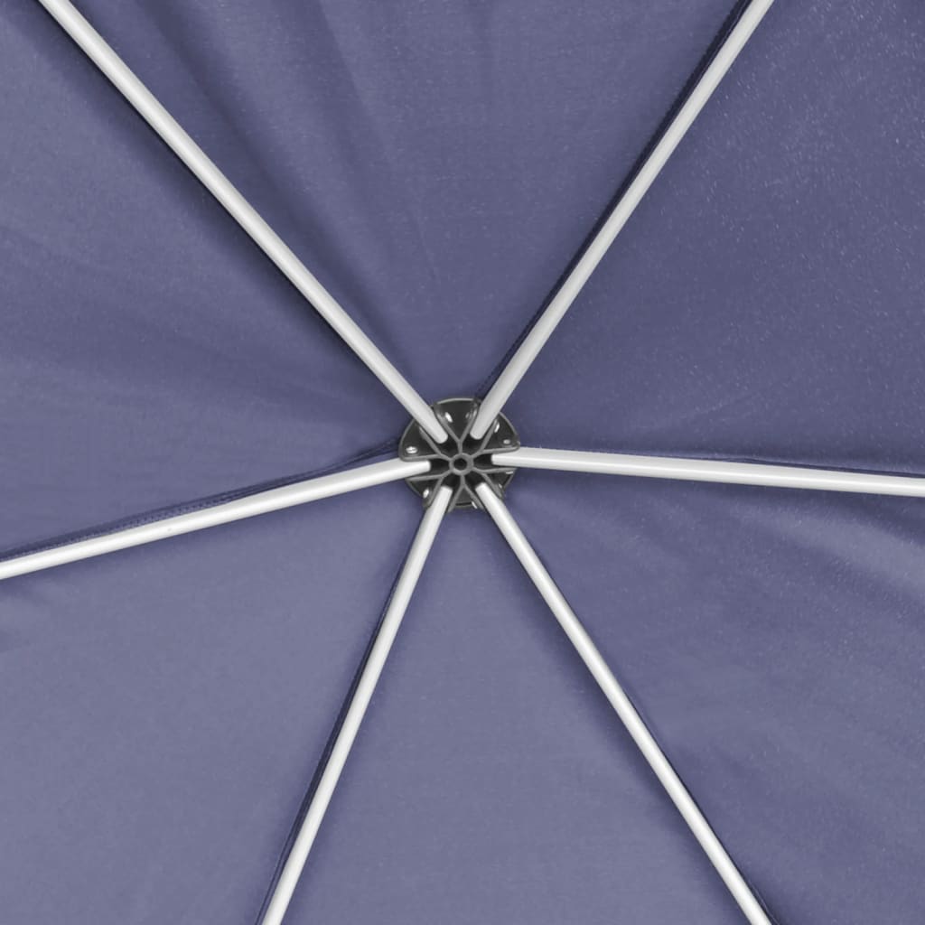 vidaXL Hexagonal Pop-Up Zelt mit 6 Seitenwänden Dunkelblau 3,6x3,1 m