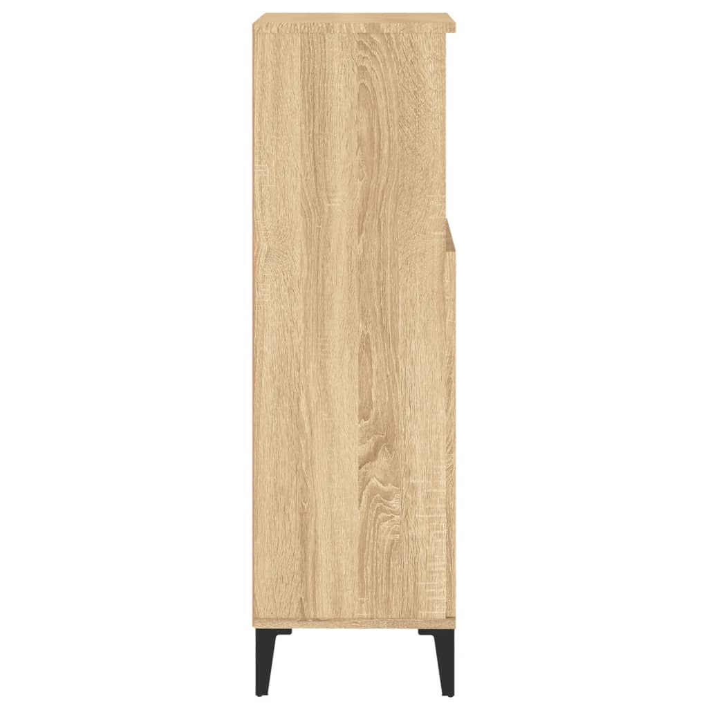 vidaXL Badschrank Sonoma-Eiche 30x30x100 cm Holzwerkstoff