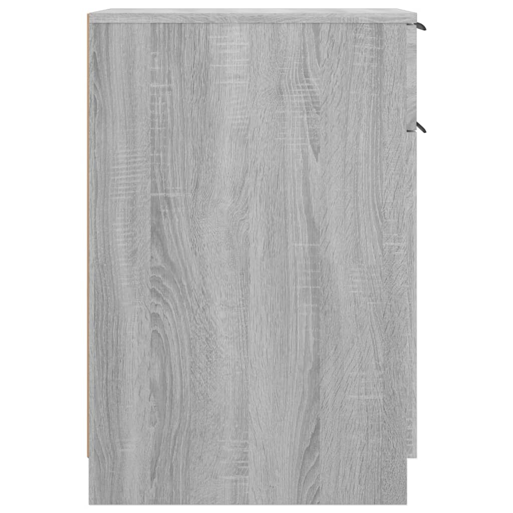 vidaXL Schreibtischschrank Grau Sonoma 33,5x50x75 cm Holzwerkstoff