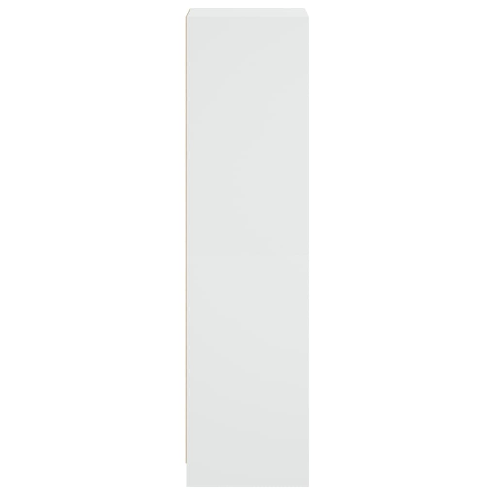vidaXL Highboard mit Glastüren Weiß 35x37x142 cm