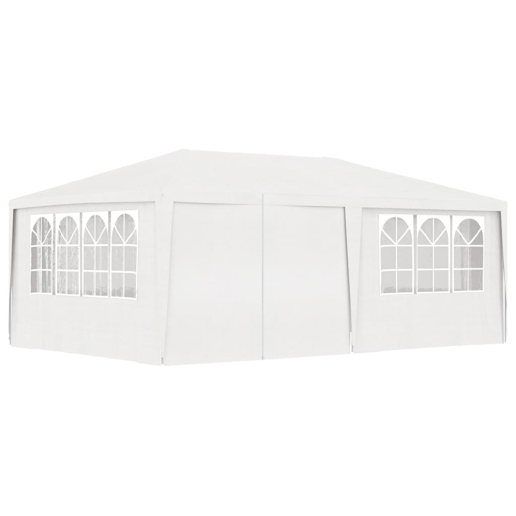 vidaXL Profi-Partyzelt mit Seitenwänden 4×6 m Weiß 90 g/m²