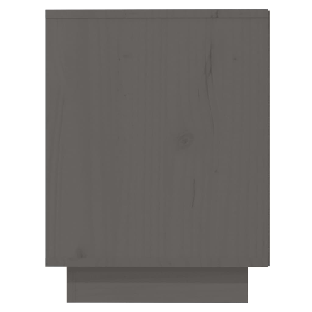 vidaXL Schuhregal Grau 110x34x45 cm Massivholz Kiefer
