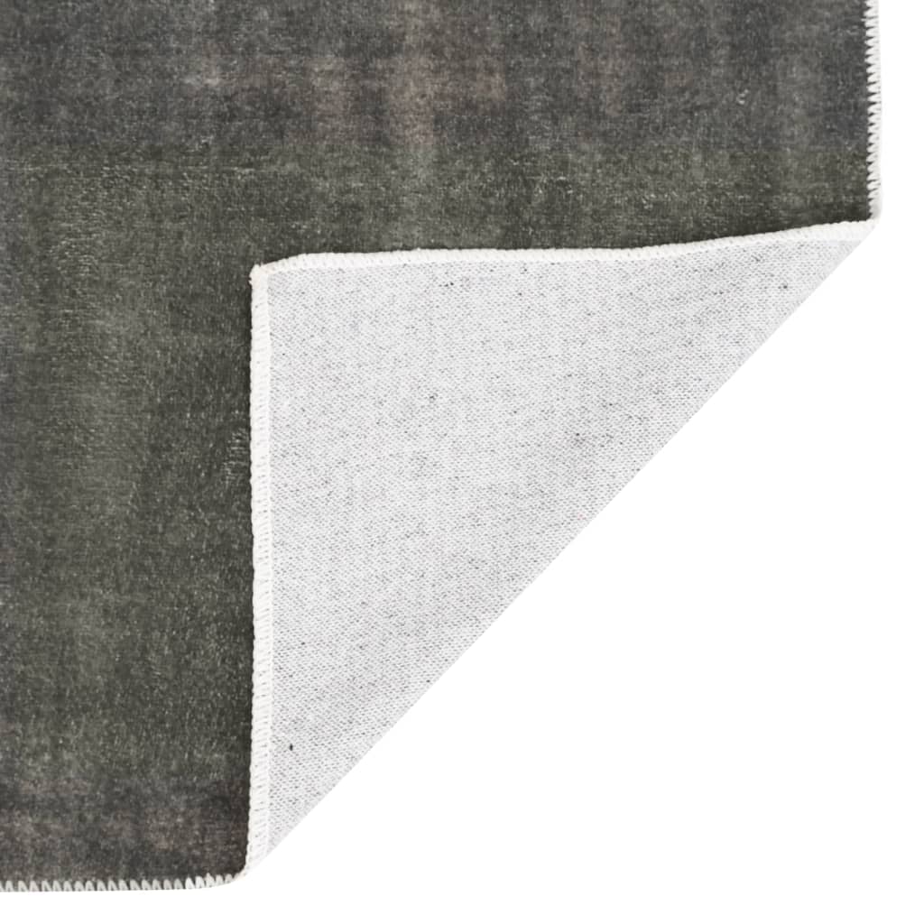 vidaXL Teppich Waschbar Faltbar Taupe 200x300 cm Polyester
