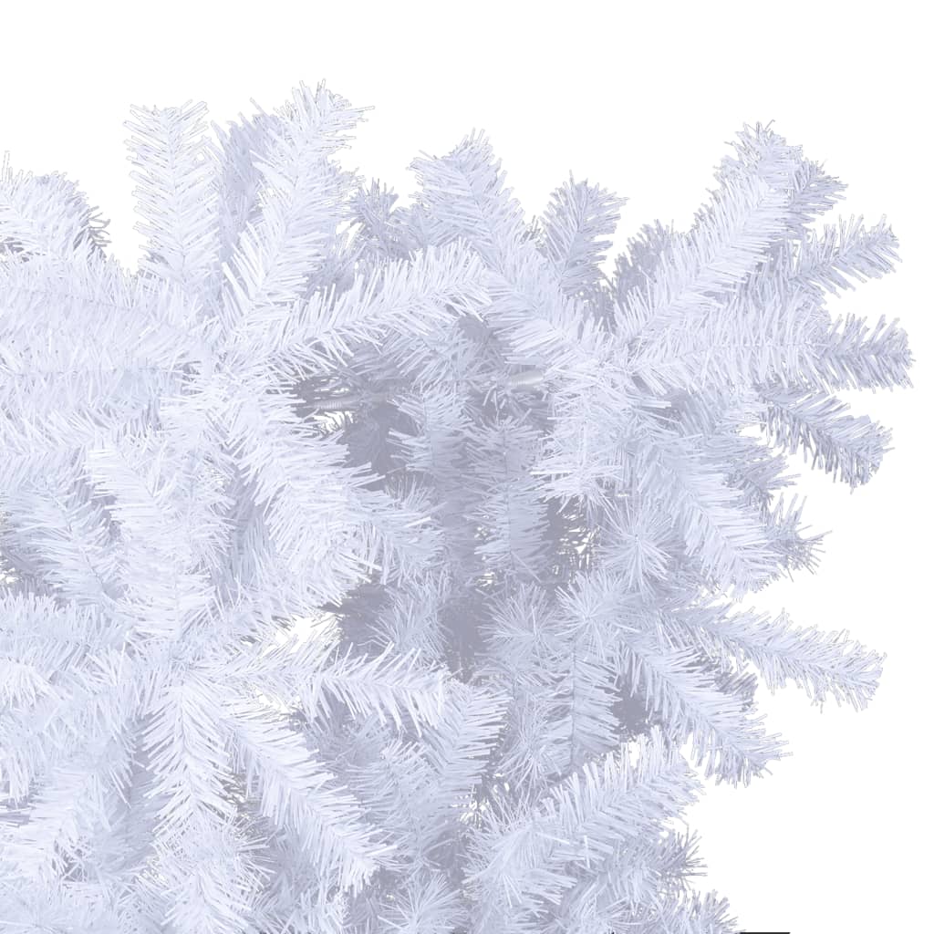 vidaXL Künstlicher Weihnachtsbaum mit Ständer Umgekehrt Weiß 210 cm