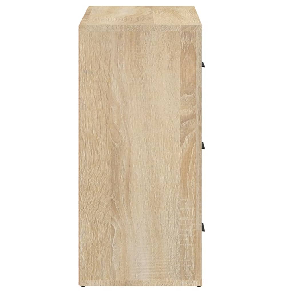 vidaXL Sideboard Sonoma-Eiche 80x33x70 cm Holzwerkstoff