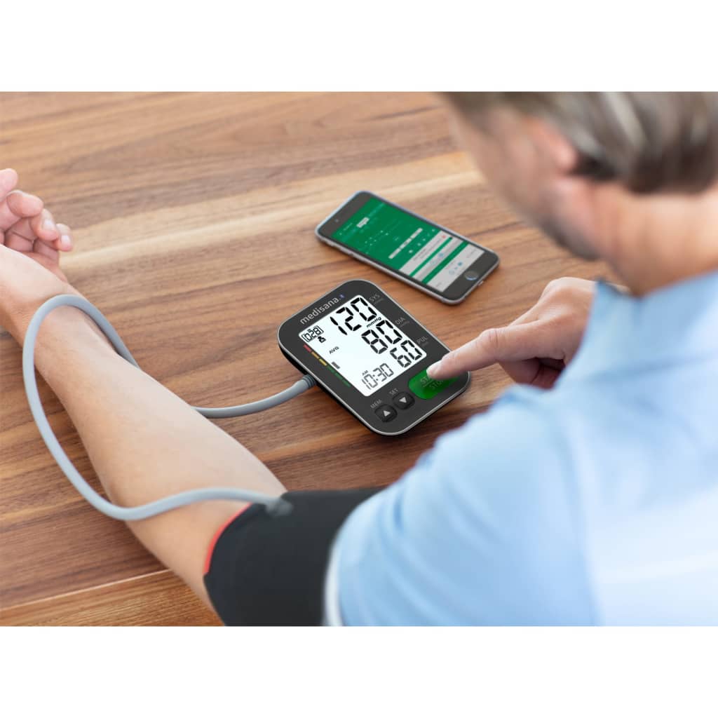Medisana Oberarm-Blutdruckmessgerät BU 570 Connect Schwarz