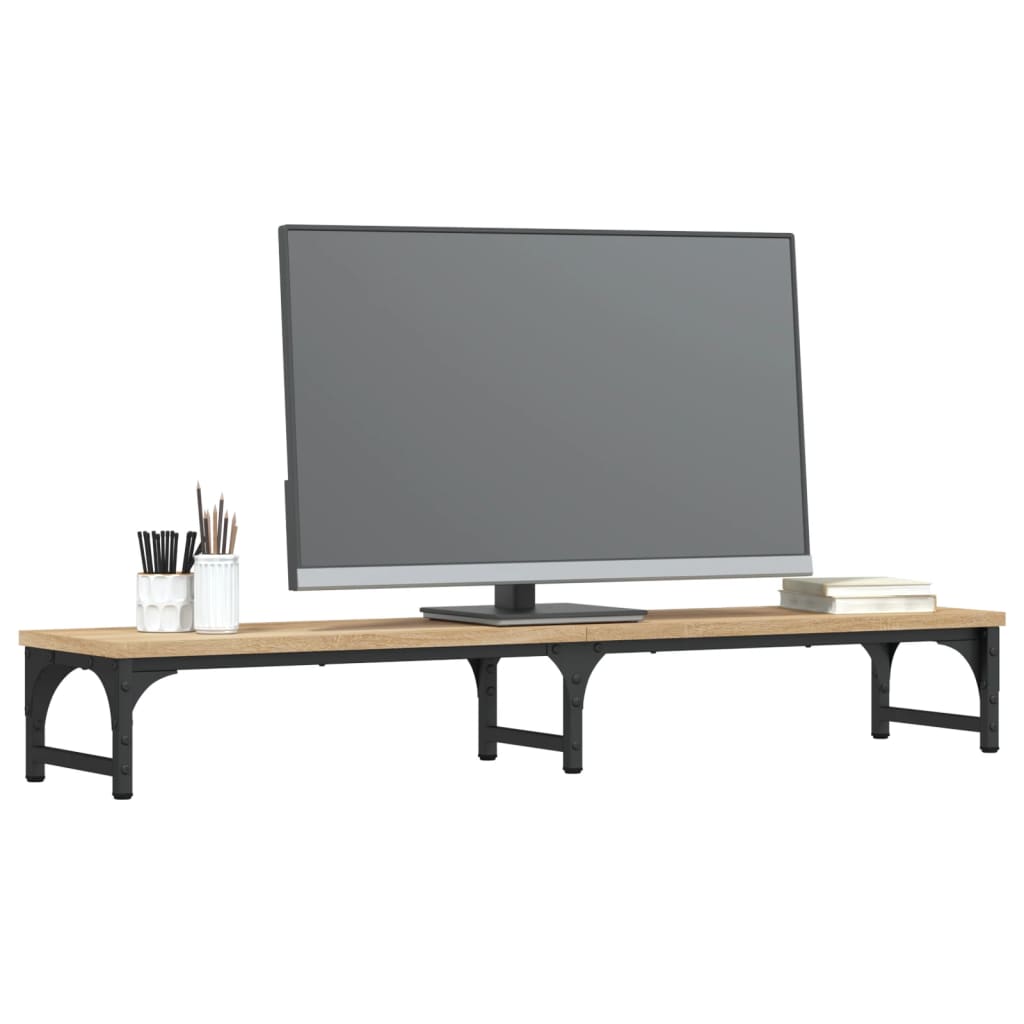 vidaXL Monitorständer Sonoma-Eiche 105x23x15,5 cm Holzwerkstoff