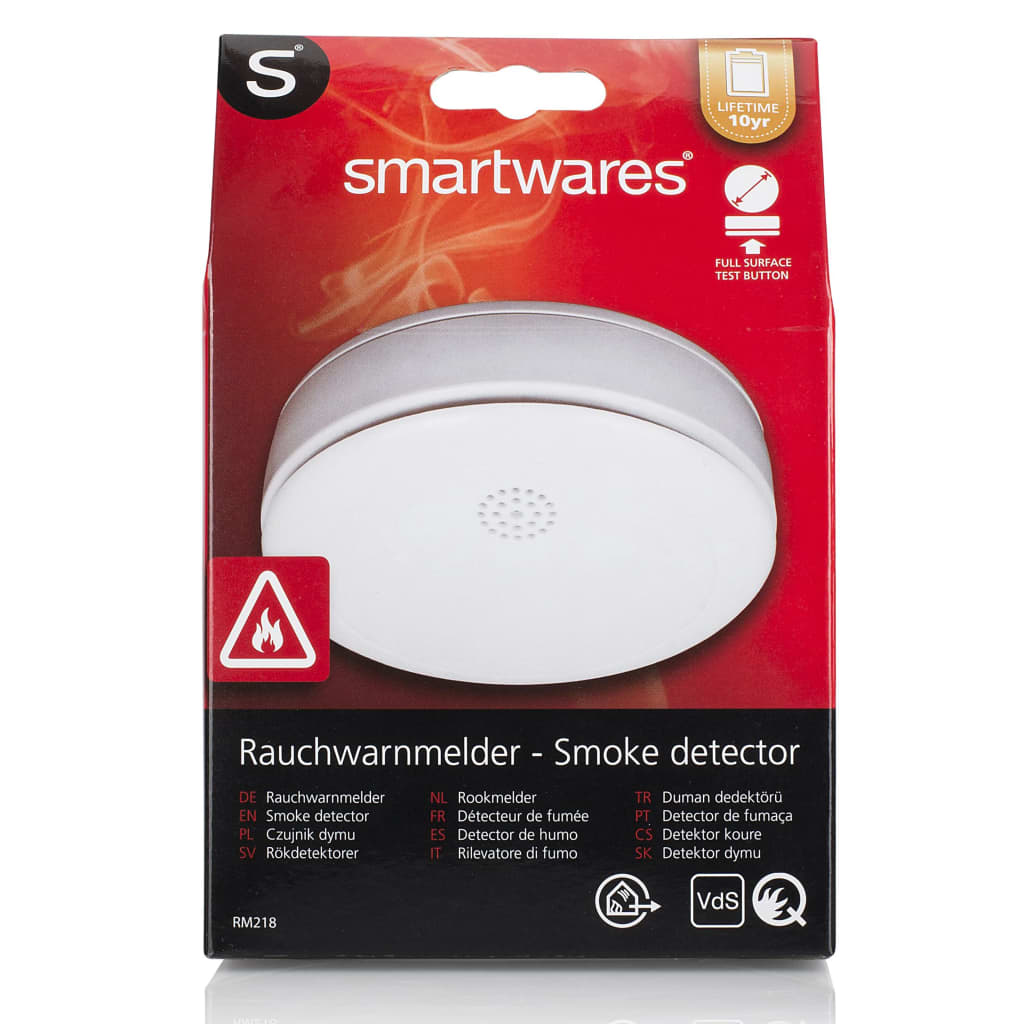 Smartwares Rauchmelder 3 Stk. 10,6x10,6x3,6 cm Weiß