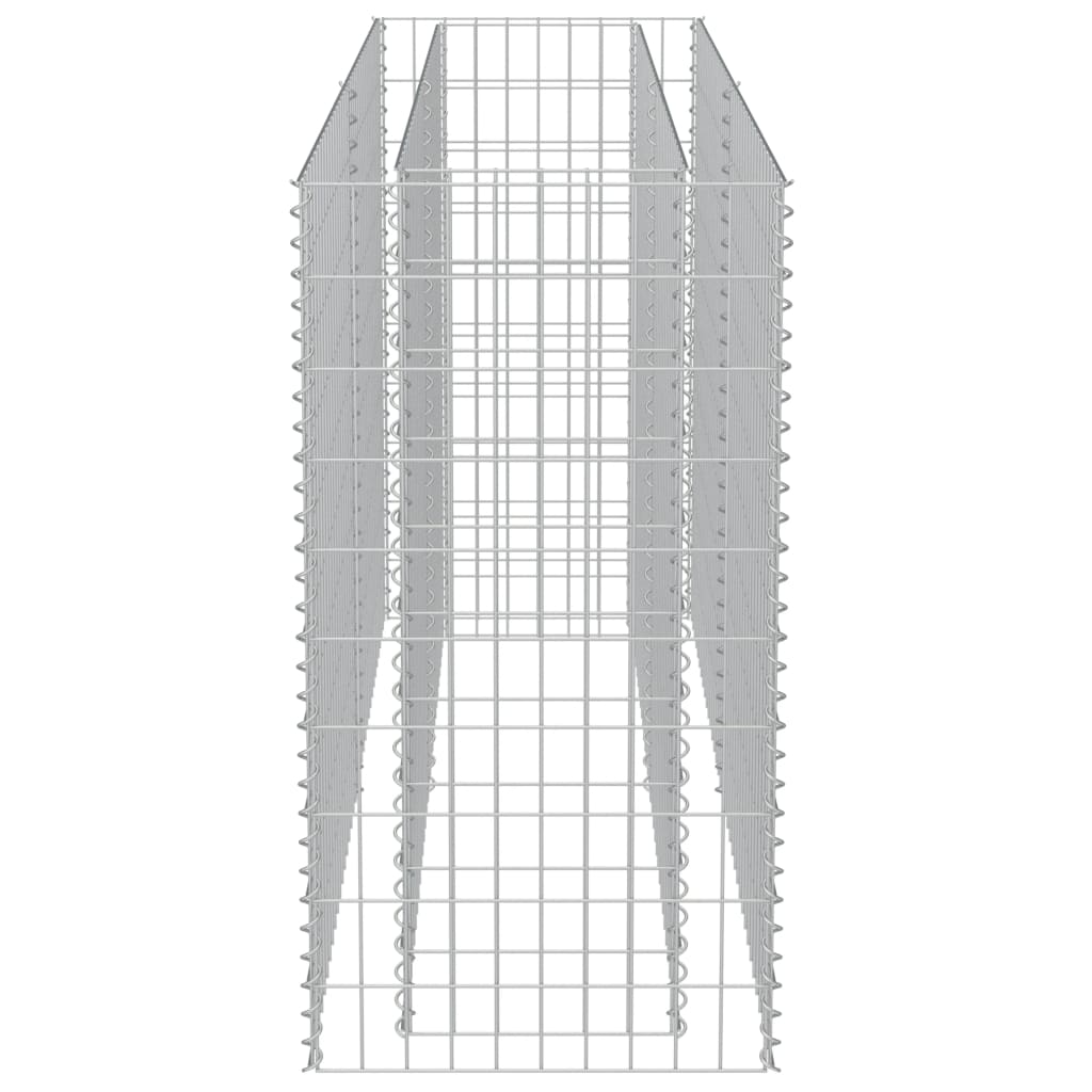 vidaXL Gabionen-Hochbeet Verzinkter Stahl 180×50×100 cm