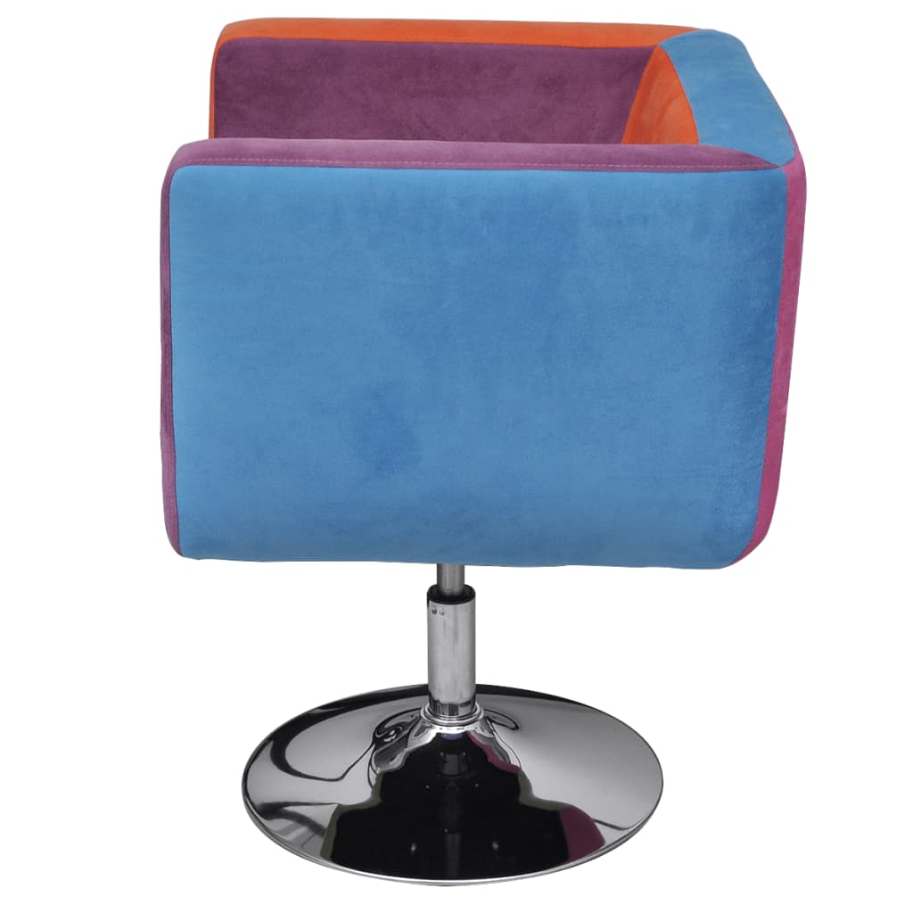 vidaXL Würfel-Sessel mit Patchwork-Design Stoff