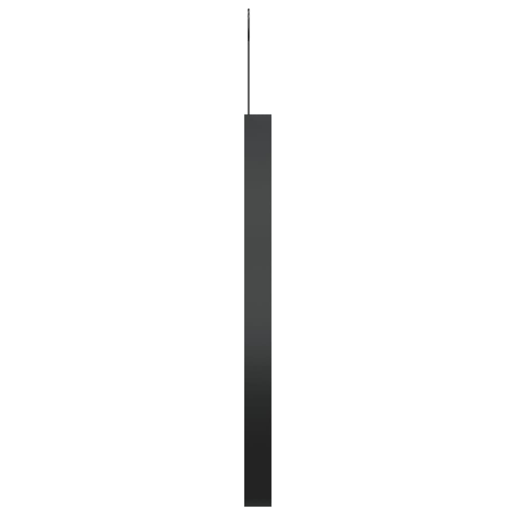 vidaXL Hängespiegel mit Haken Schwarz 40 cm