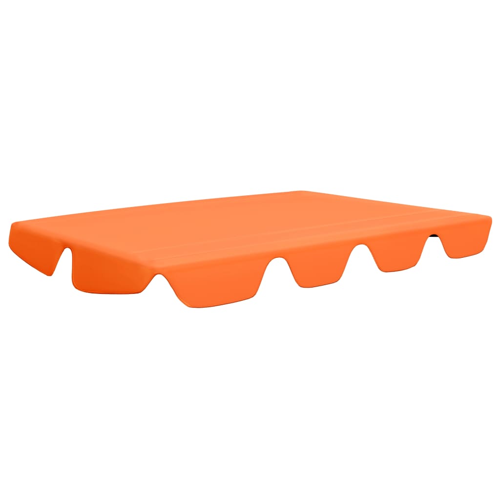vidaXL Ersatzdach für Hollywoodschaukel Orange 188/168x110/145 cm