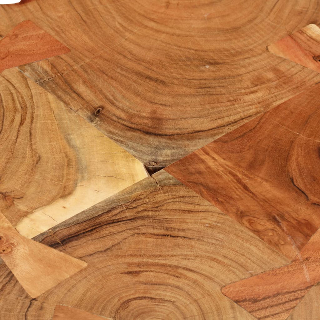 vidaXL Couchtisch 35 cm 4 Baumscheiben Massivholz Palisander