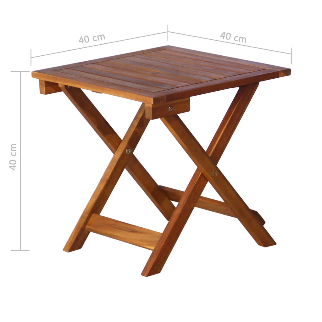 vidaXL 2-tlg. Sonnenliegen-Set mit Tisch Massivholz Akazie