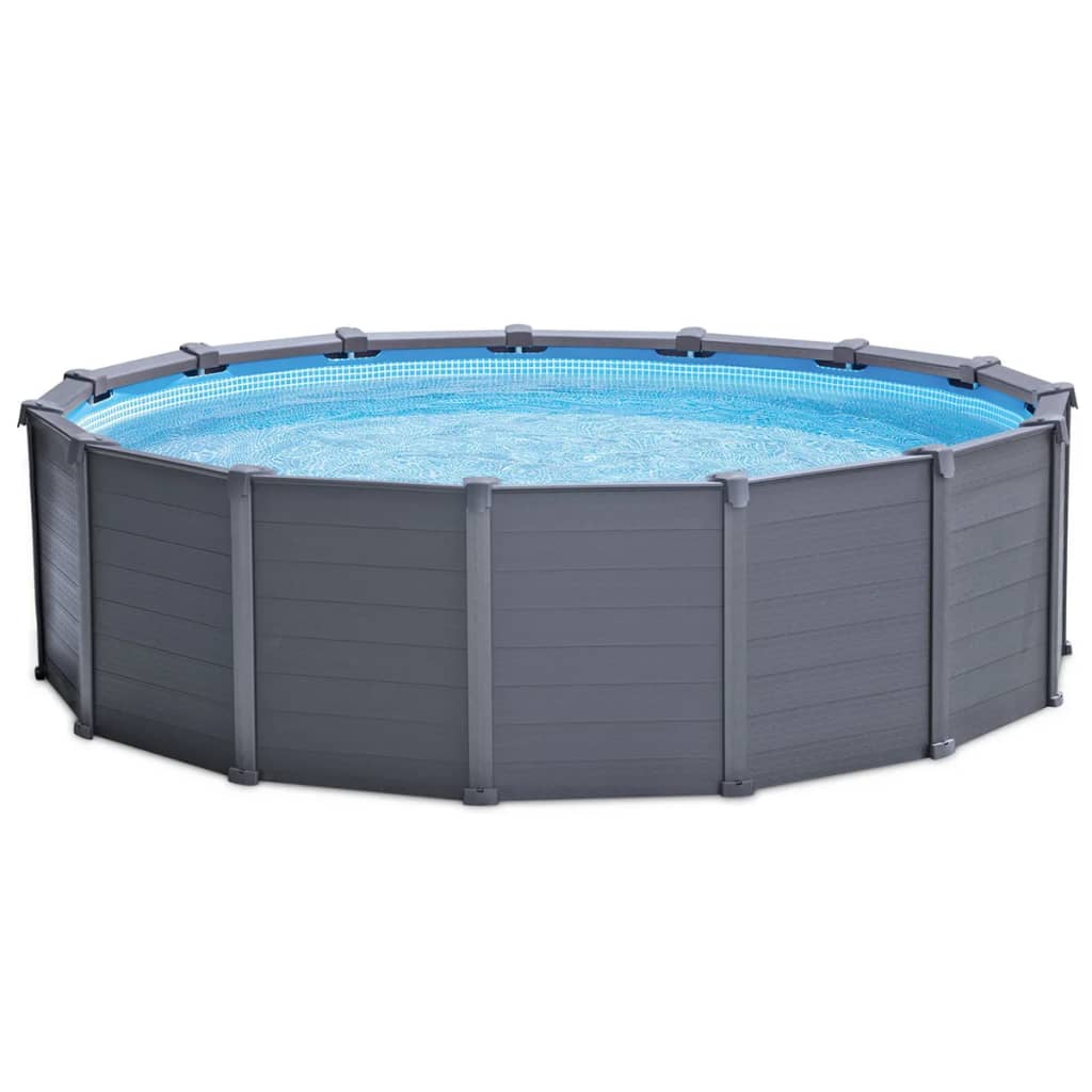 Intex Graphit Panel Pool 478 cm PVC 16805 L 28382GN