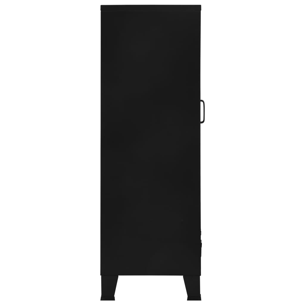vidaXL Büroschrank mit Maschengittertüren Industriell 75×40×120 cm Stahl
