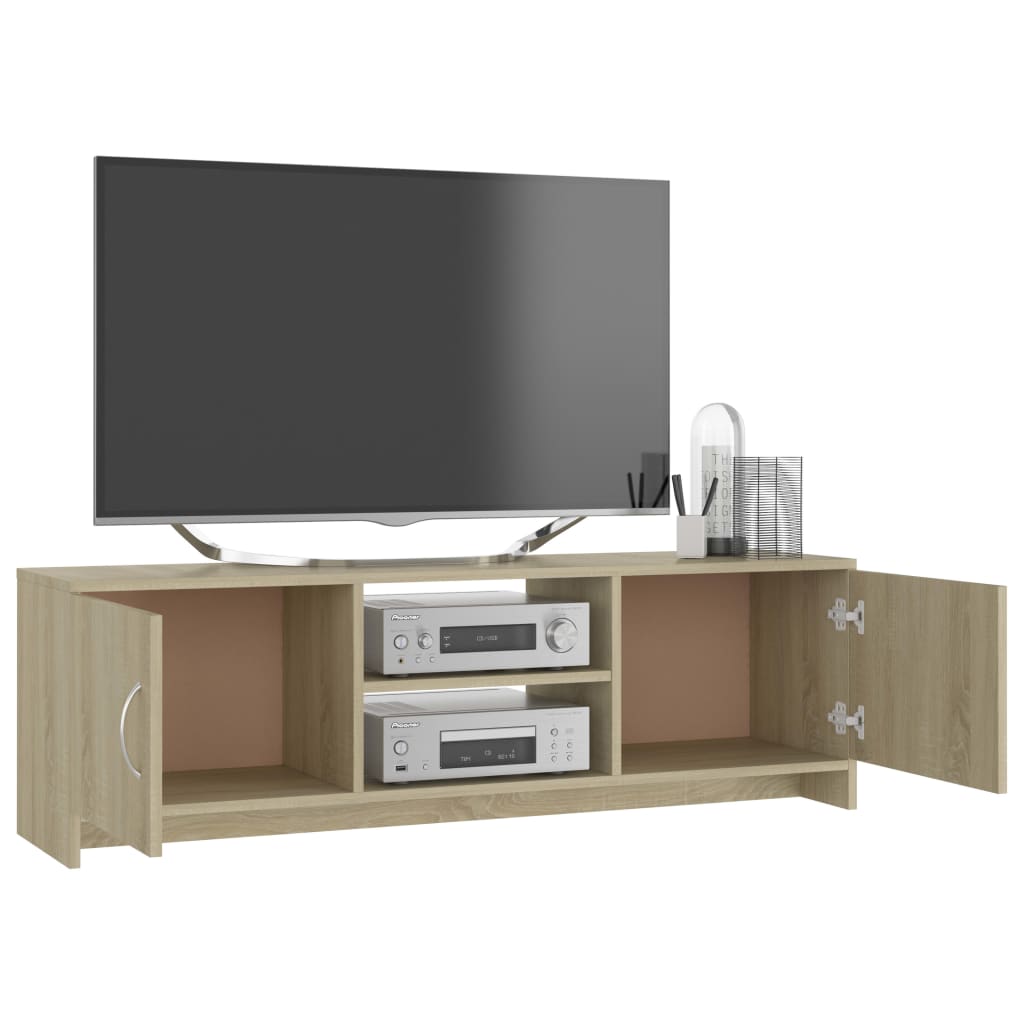 vidaXL TV-Schrank Sonoma-Eiche 120x30x37,5 cm Holzwerkstoff