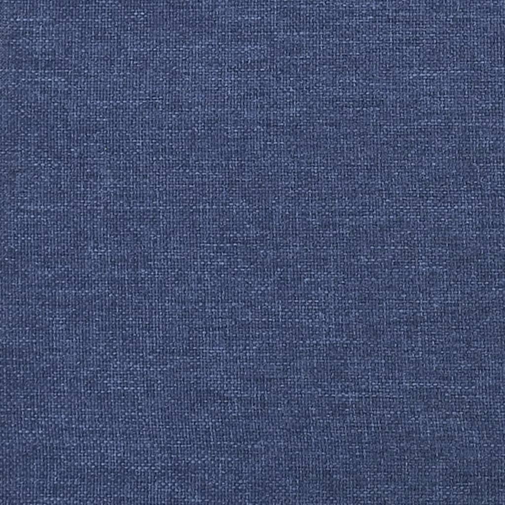 vidaXL Bettgestell Blau 180×200 cm Stoff