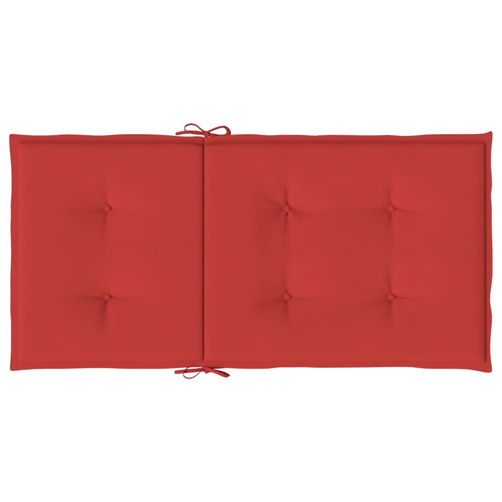 vidaXL Gartenstuhlauflagen für Niedriglehner 6 Stk. Rot 100x50x3 cm