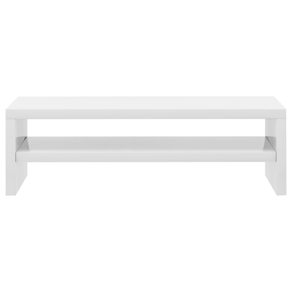 vidaXL Monitorständer Hochglanz-Weiß 42×24×13 cm Spanplatte