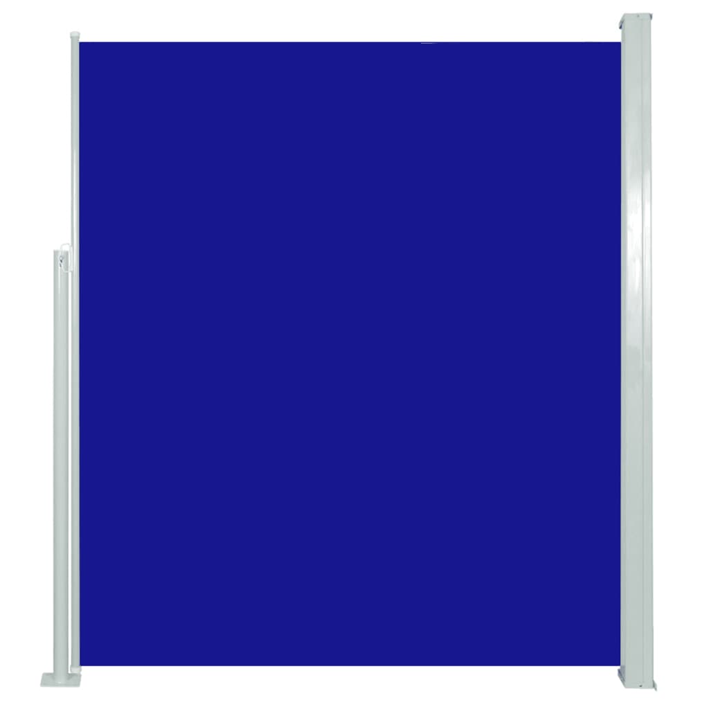 vidaXL Seitenmarkise Ausziehbar 160x500 cm Blau