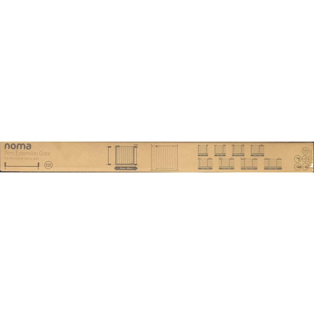 Noma Schutzgitter-Verlängerung Easy Pressure Fit 7cm Metall Weiß 93682