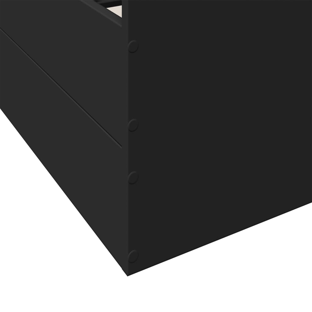 vidaXL Bettgestell mit Schubladen Schwarz 180x200 cm Holzwerkstoff