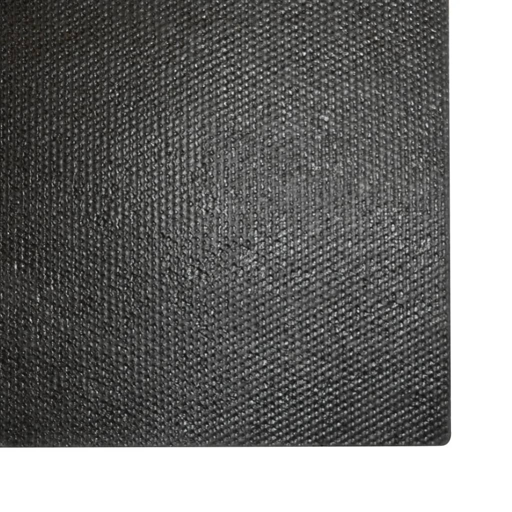 vidaXL Fußmatte Schwarz 80x100 cm Kokosfaser Getuftet