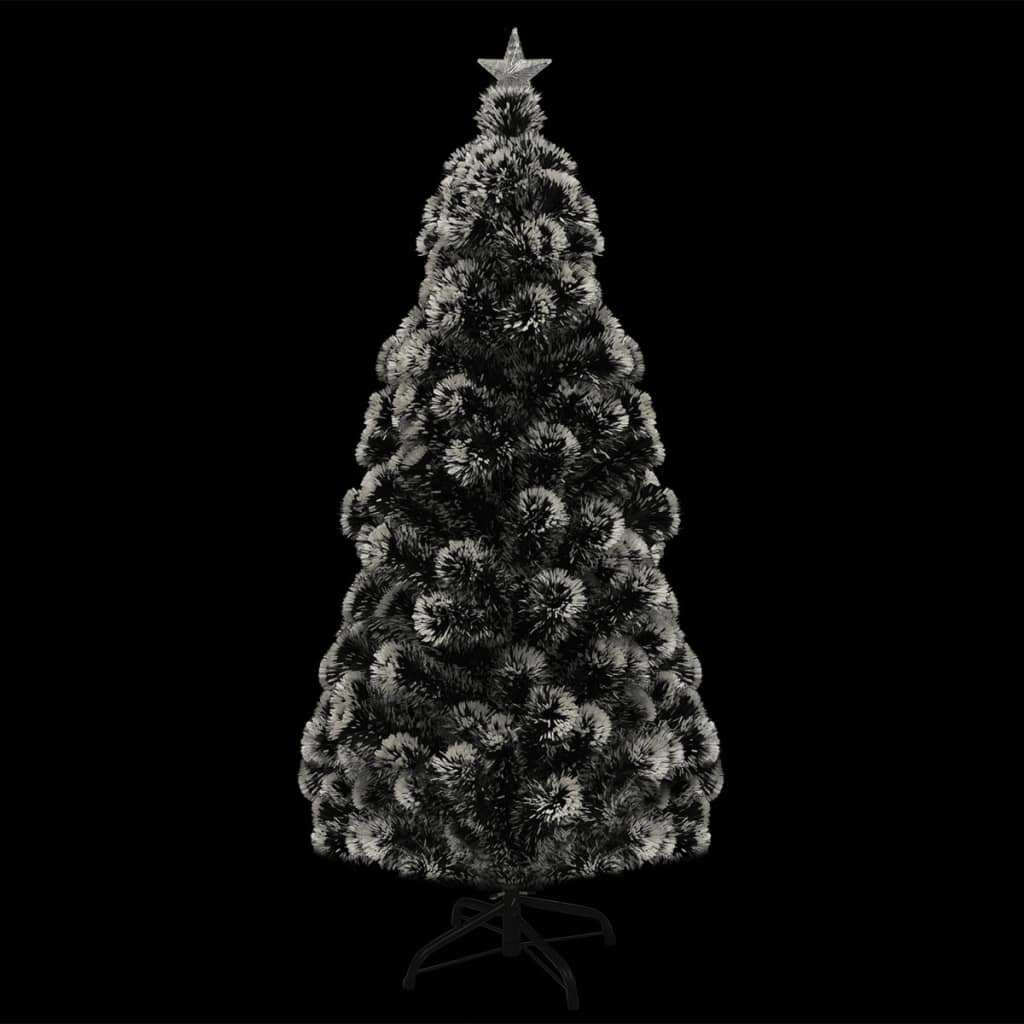 vidaXL Künstlicher Weihnachtsbaum mit Ständer/LED 150 cm Fiberoptik