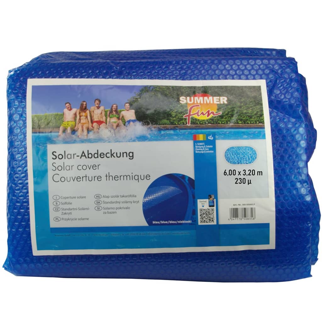 Summer Fun Sommer Poolabdeckung Solar Oval 600x320 cm PE Blau