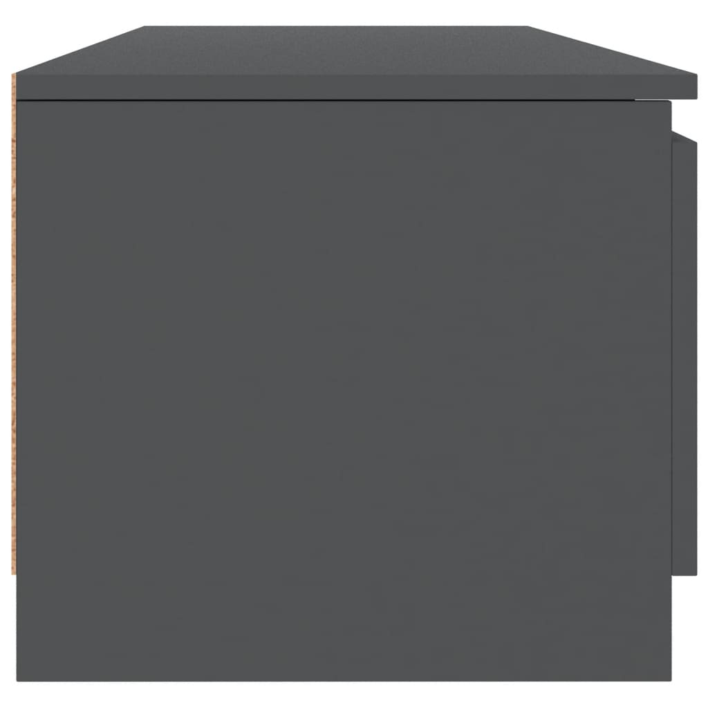 vidaXL TV-Schrank Grau 140×40×35,5 cm Spanplatte