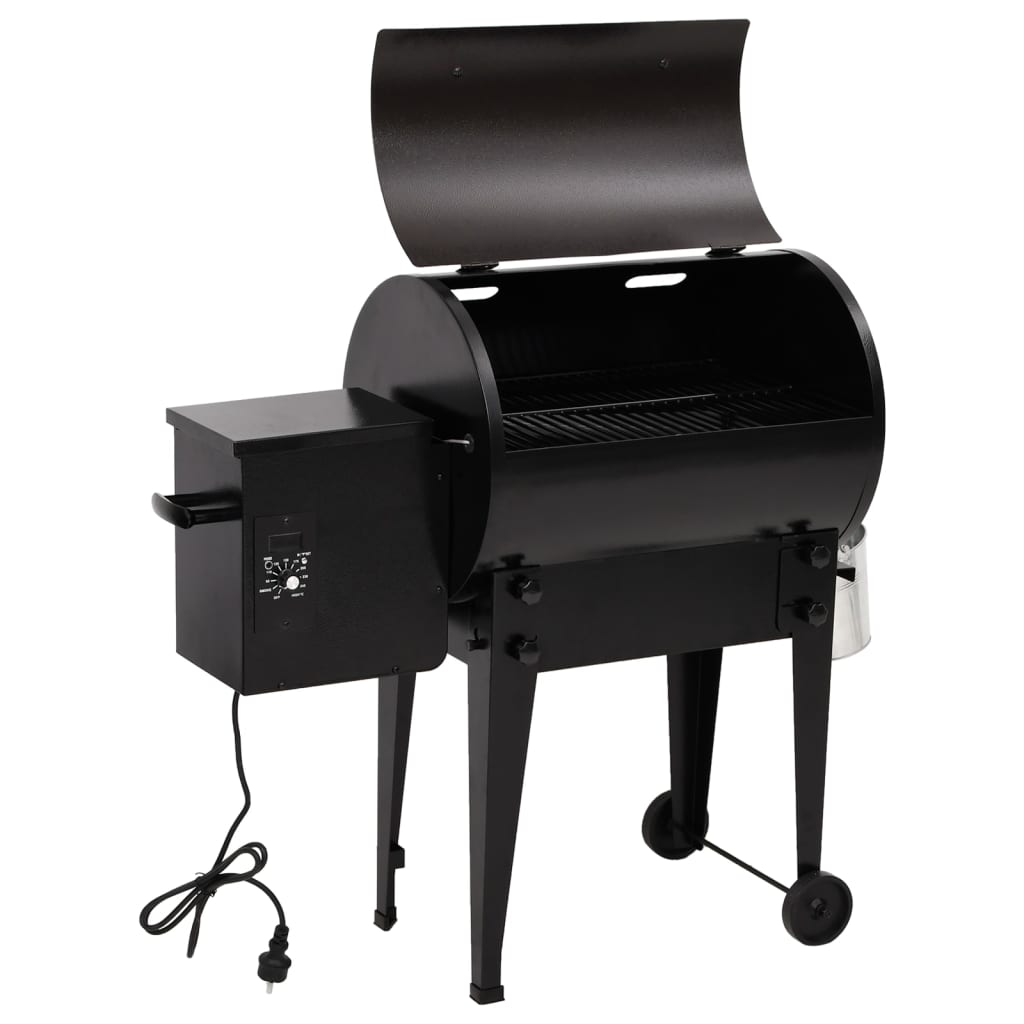 vidaXL Pelletgrill Schwarz 94 cm Eisen