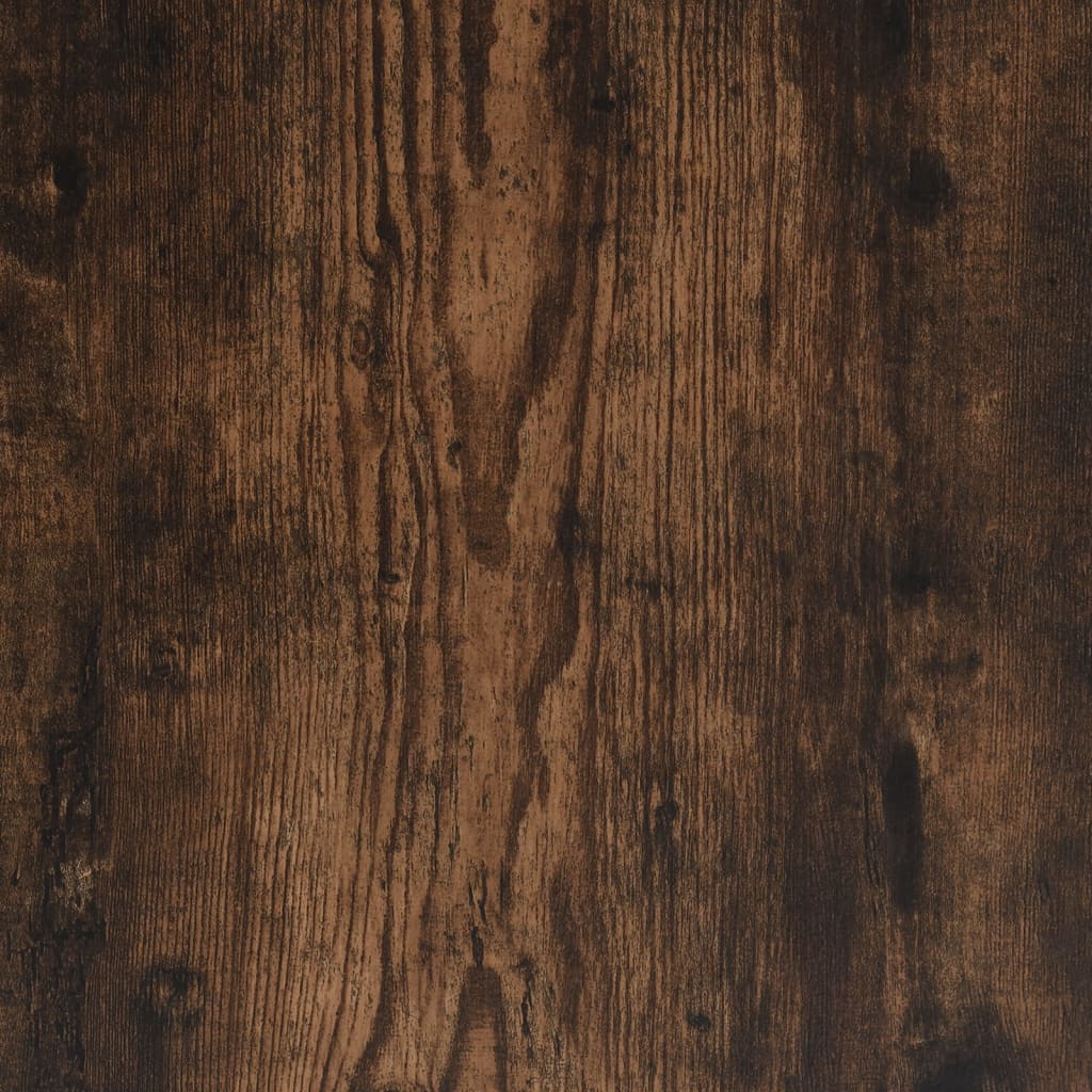 vidaXL Nachttisch mit Massivholz-Beinen Räuchereiche 40x35x69 cm