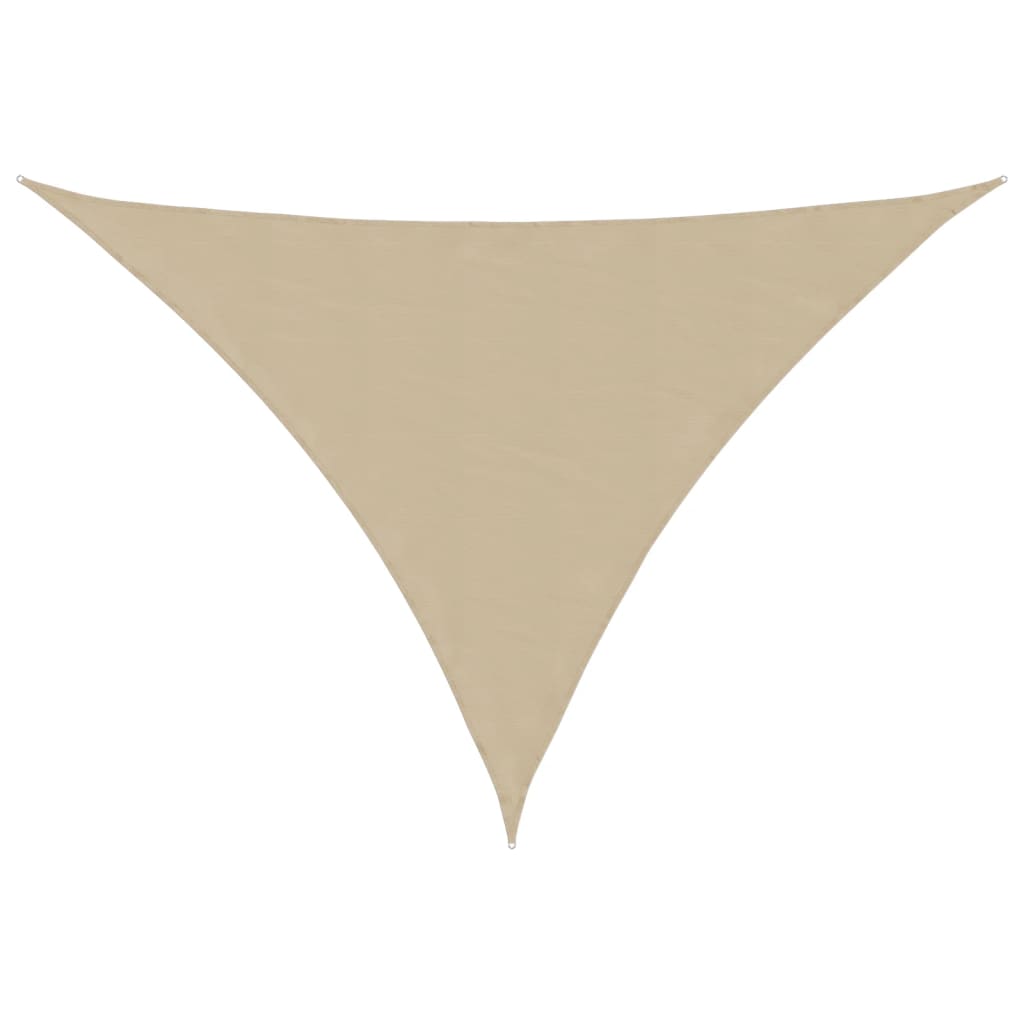 vidaXL Sonnensegel Oxford-Gewebe Dreieckig 3,5x3,5x4,9 m Beige