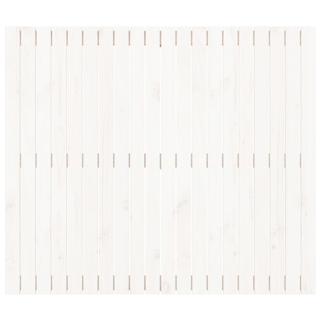 vidaXL Wand-Kopfteil Weiß 127,5x3x110 cm Massivholz Kiefer