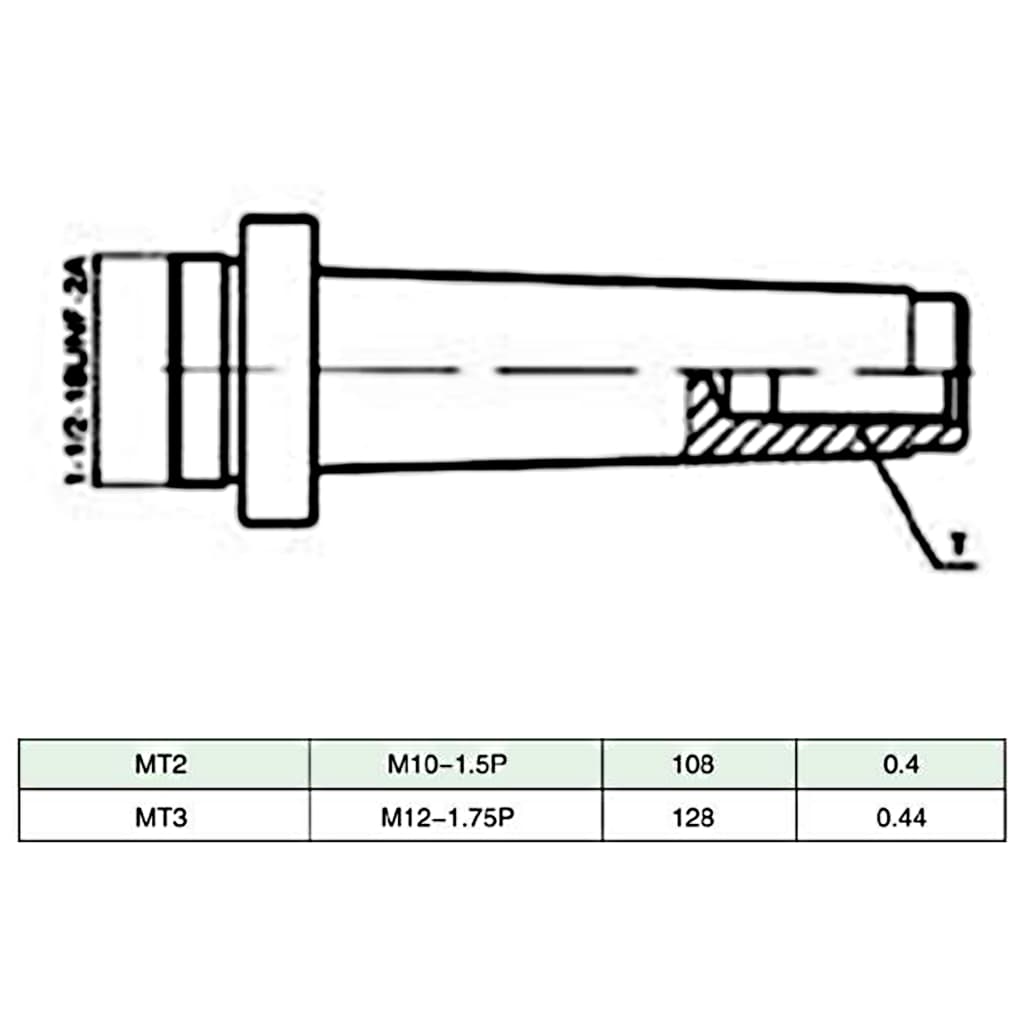 vidaXL 15-tlg. Bohrwerkzeug-Set 50 mm Bohrkopf MT3-F1-12