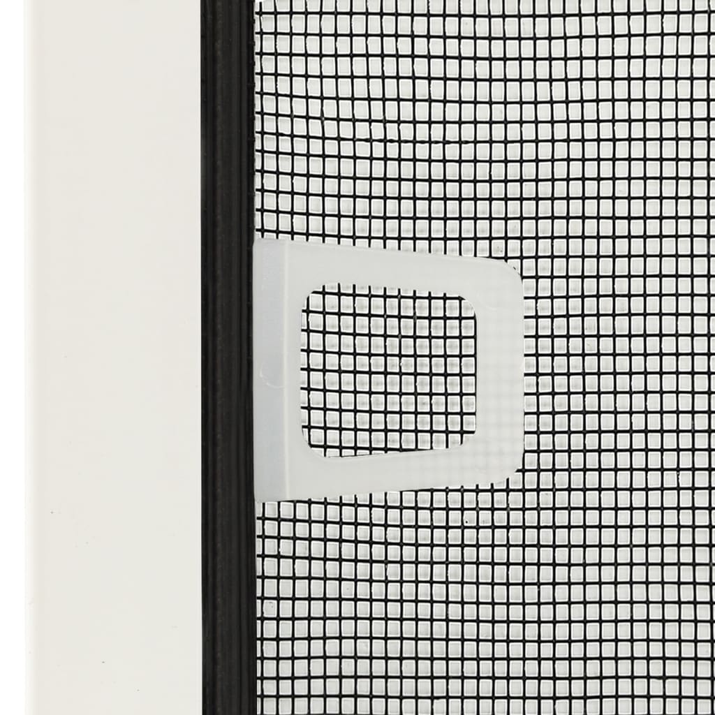 vidaXL Insektenschutz für Fenster Weiß 110x130 cm