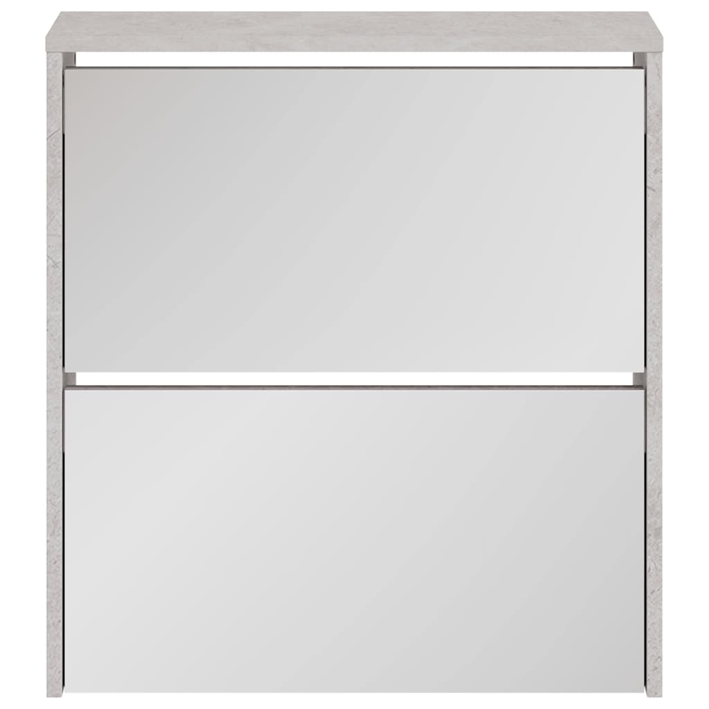 Schoenenkast met spiegel 3-laags 63x17x102,5 cm hoogglans wit kopen