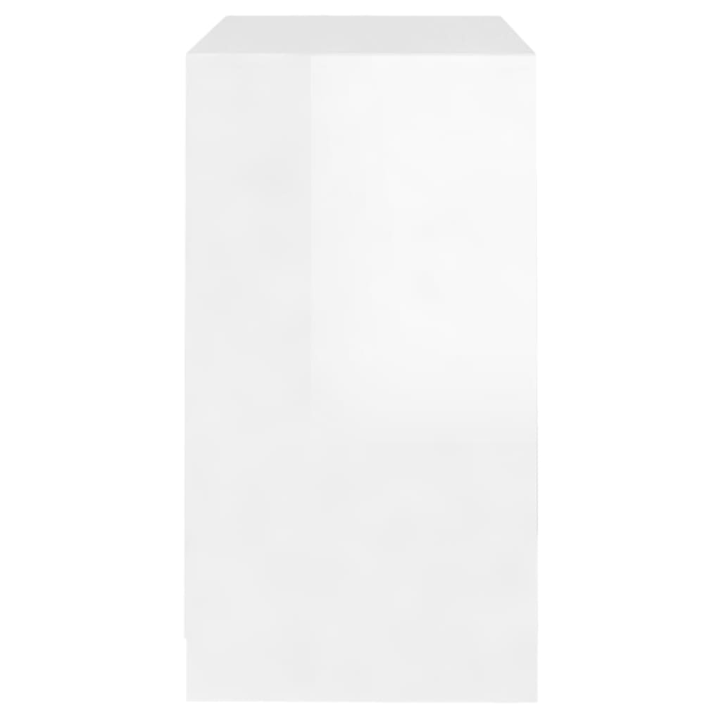 vidaXL Sideboard Hochglanz-Weiß 70x40x75 cm Holzwerkstoff