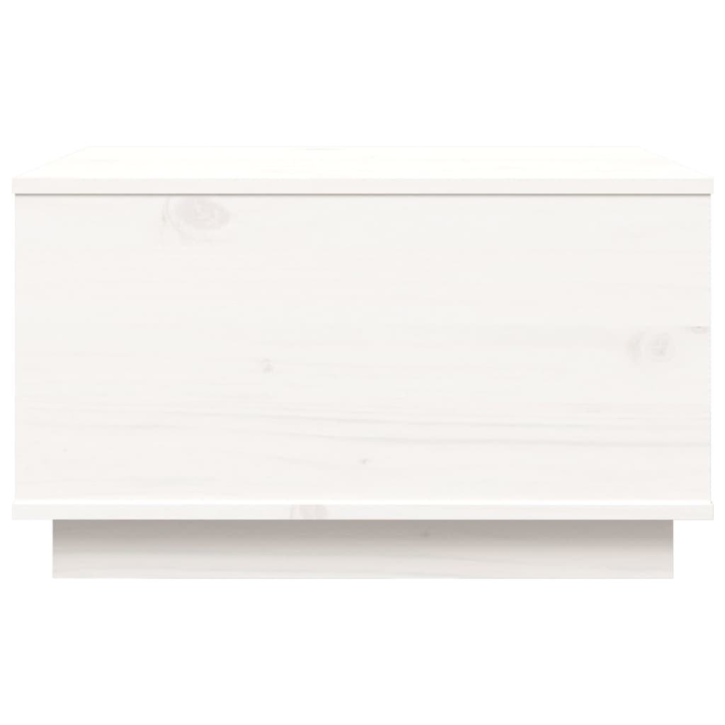 vidaXL Couchtisch Weiß 60x50x35 cm Massivholz Kiefer