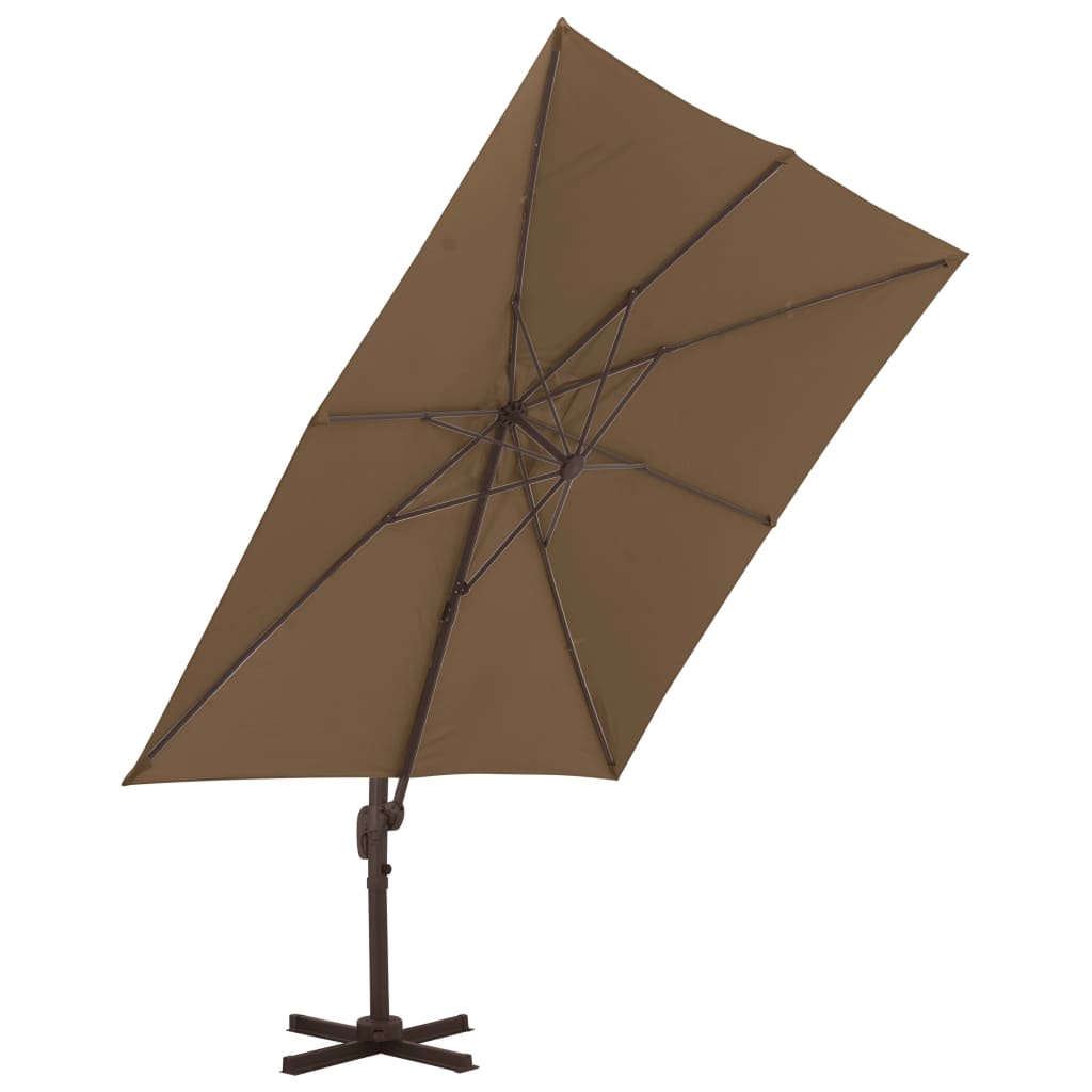 vidaXL Sonnenschirm mit Schirmständer Taupe
